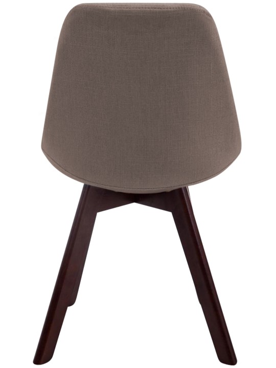 Cadeira para visitantes Borneo V2 em tecido de nogueira, taupe