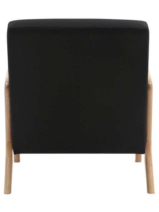 Poltrona tecido Hibbing, preto