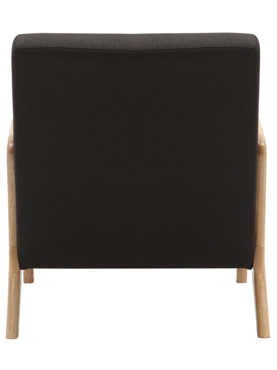 Poltrona tecido Hibbing, castanho