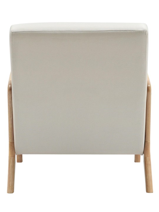 Poltrona tecido Hibbing, creme