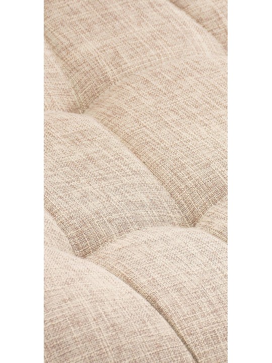 Conjunto de 2 cadeiras tecido Elda, creme