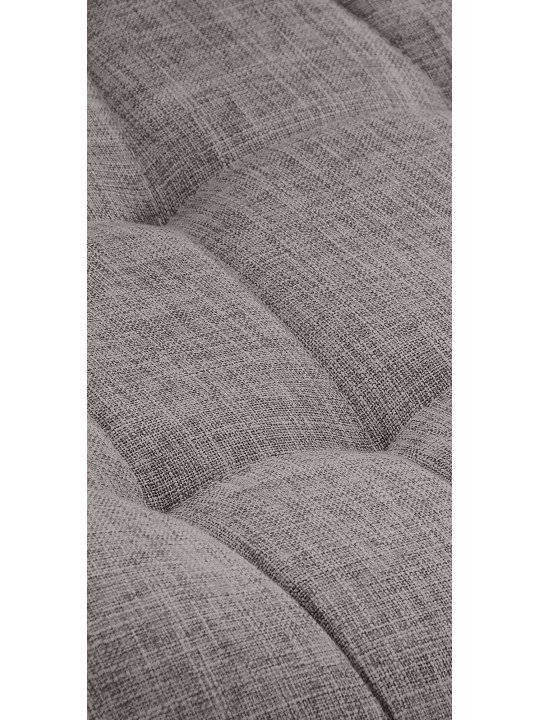 Conjunto de 2 cadeiras tecido Elda, cinza claro