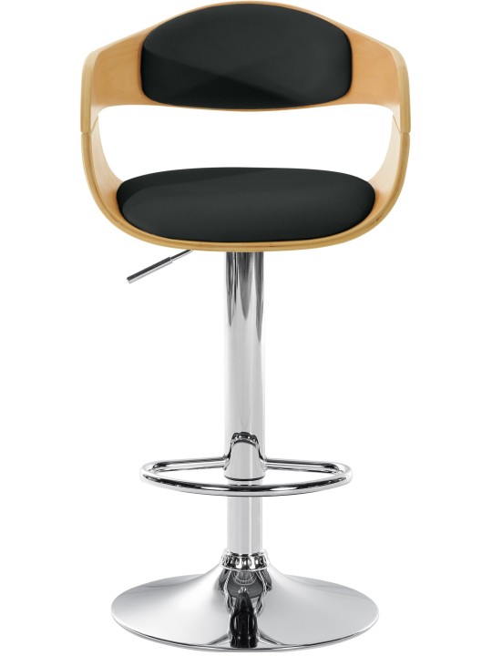 Banqueta alta Kingston C, natural/preto