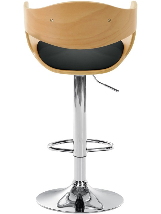 Banqueta alta Kingston C, natural/preto