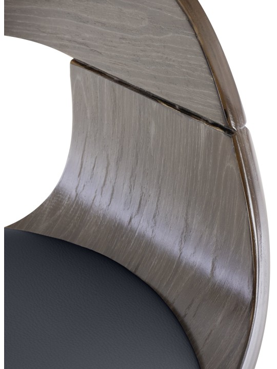 Banqueta alta Kingston C, preto/cinza