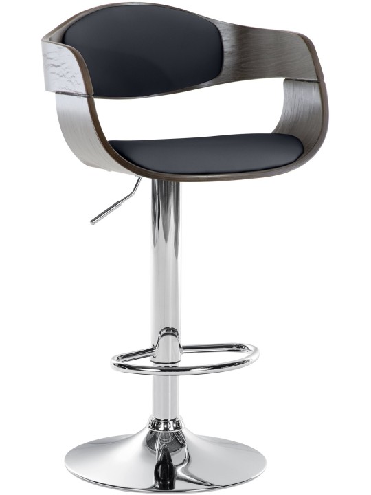 Banqueta alta Kingston C, preto/cinza