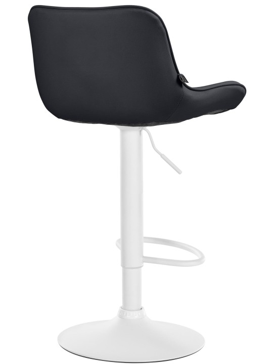 Banqueta alta Vonore imitação de couro, preto Banqueta alta Vonore imitação de couro, preto