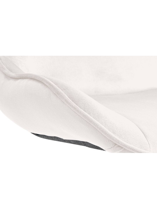 Banqueta alta Vonore veludo cromado, creme Banqueta alta Vonore veludo cromado, creme