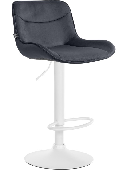 Banqueta alta Vonore veludo, preto Banqueta alta Vonore veludo, preto