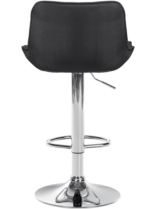 Banqueta alta Vonore tecido cromado, cinza escuro Banqueta alta Vonore tecido cromado, cinza escuro