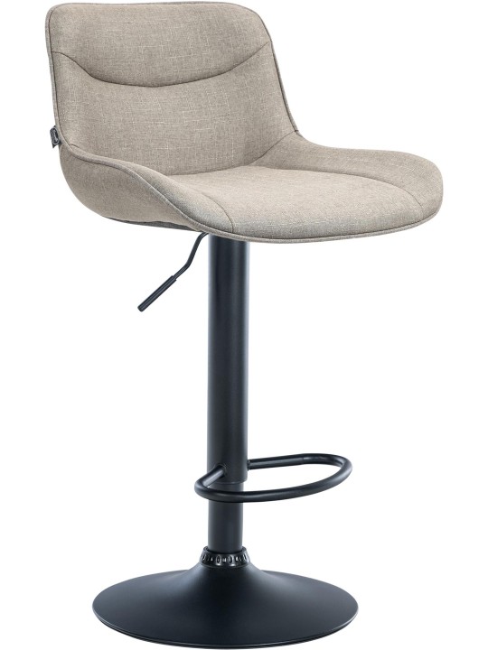 Banqueta alta tecido Vonore, taupe