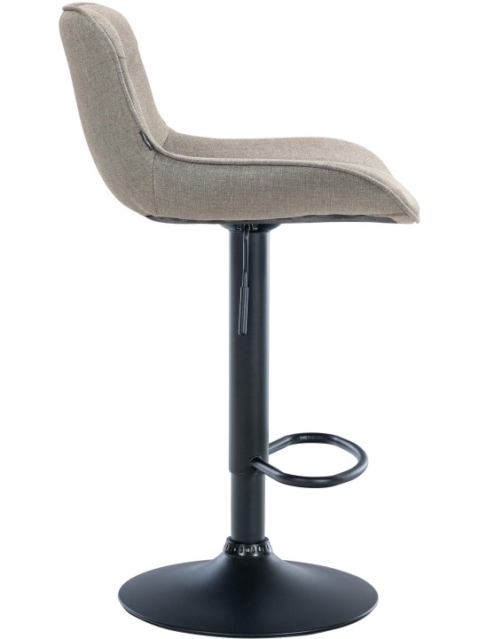 Banqueta alta tecido Vonore, taupe