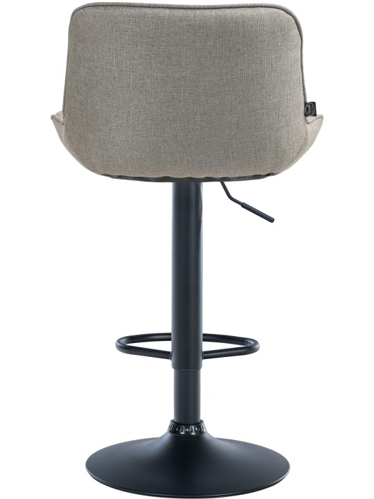 Banqueta alta tecido Vonore, taupe