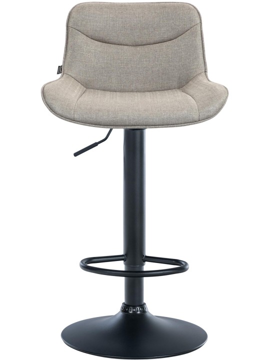 Banqueta alta tecido Vonore, taupe