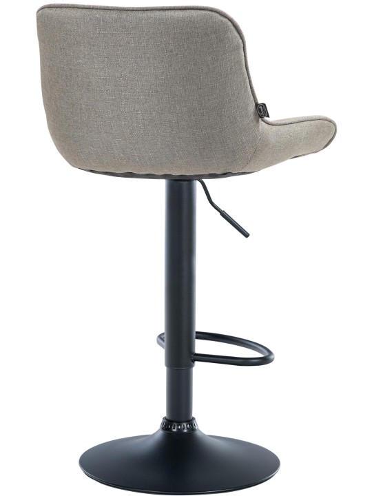Banqueta alta tecido Vonore, taupe