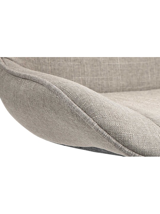 Banqueta alta tecido Vonore, taupe