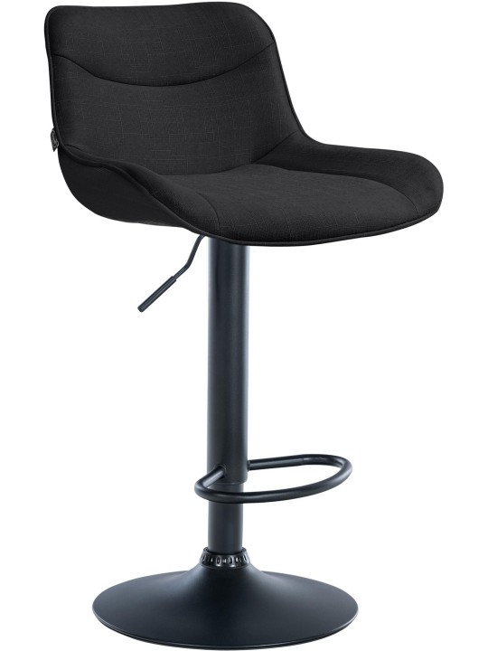 Banqueta alta tecido Vonore, preto Banqueta alta tecido Vonore, preto