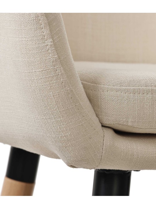 Banco alto tecido Grant, bege