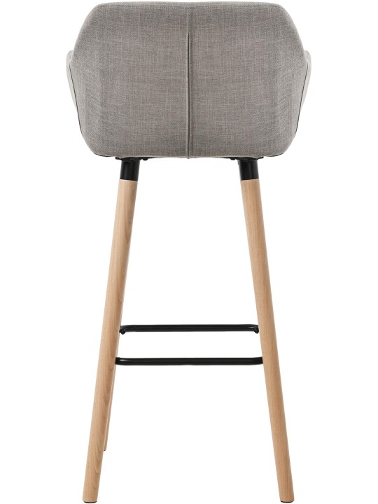 Banco alto tecido Grant, cinza