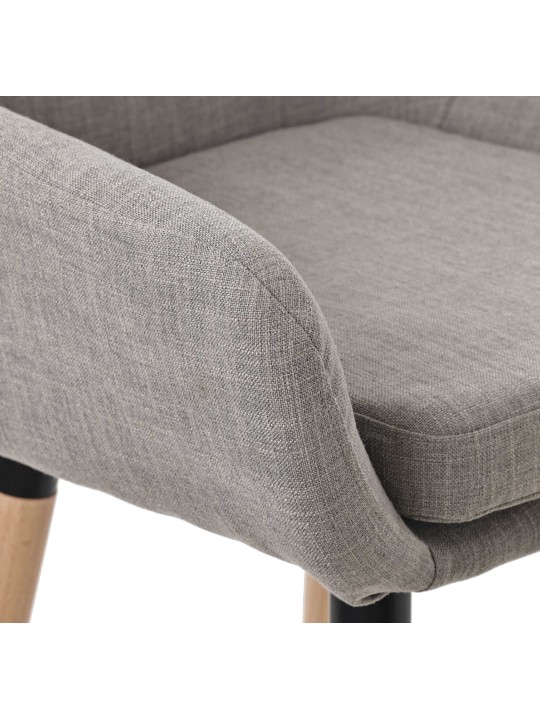 Banco alto tecido Grant, cinza