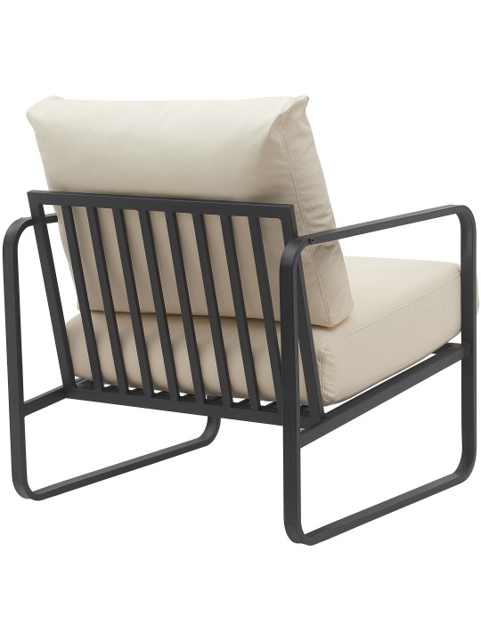 Espreguiçadeira Manea pele sintética, creme Espreguiçadeira Manea pele sintética, creme