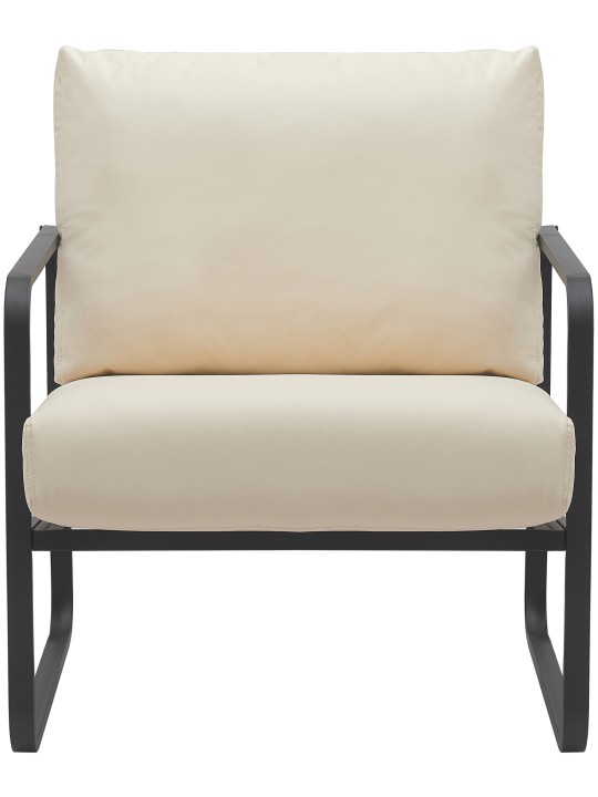 Espreguiçadeira Manea pele sintética, creme Espreguiçadeira Manea pele sintética, creme