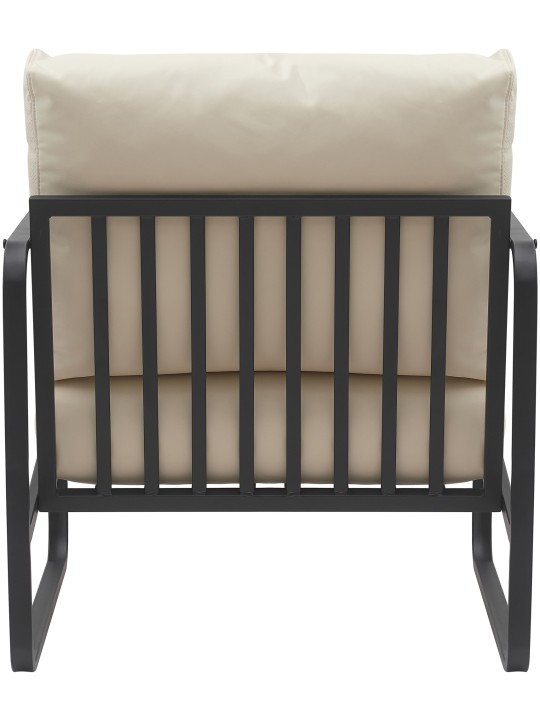 Espreguiçadeira Manea pele sintética, creme Espreguiçadeira Manea pele sintética, creme