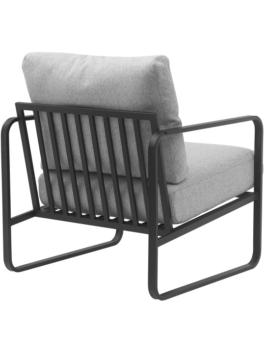 Espreguiçadeira tecido Manea, cinza claro