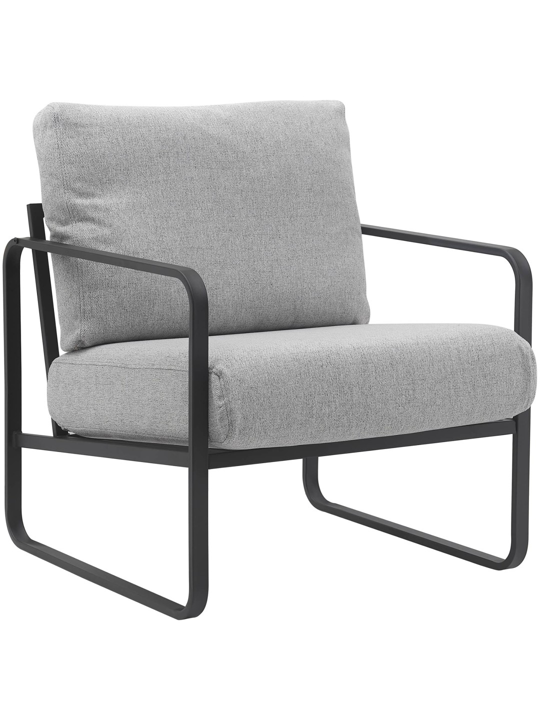 Espreguiçadeira tecido Manea, cinza claro