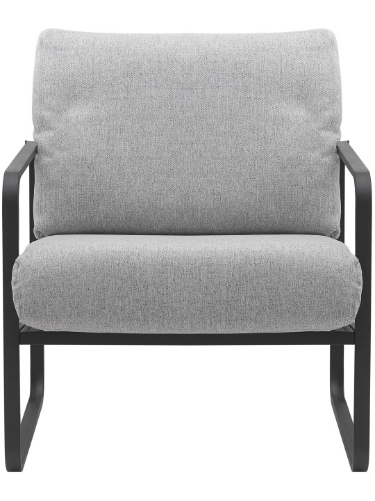 Espreguiçadeira tecido Manea, cinza claro