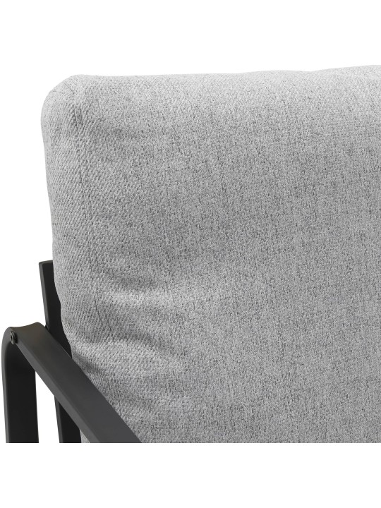 Espreguiçadeira tecido Manea, cinza claro