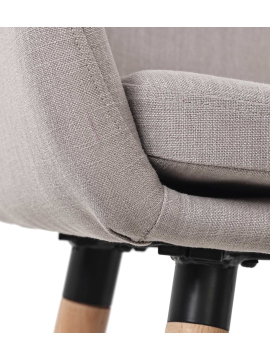 Conjunto de 2 bancos altos em tecido Grant, taupe