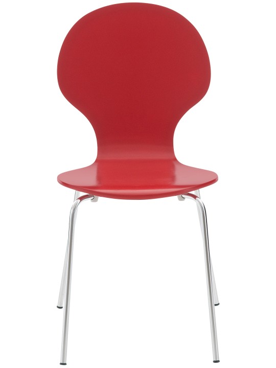 Conjunto de 2 cadeiras para visitantes Diego, vermelho