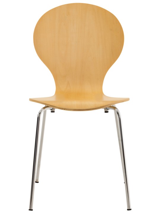 Conjunto de 2 cadeiras para visitantes Diego, natural