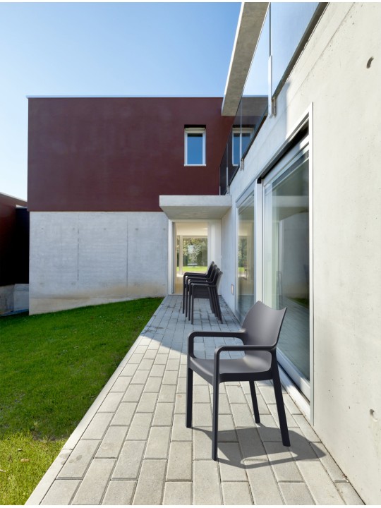 Cadeira Diva, cinza escuro