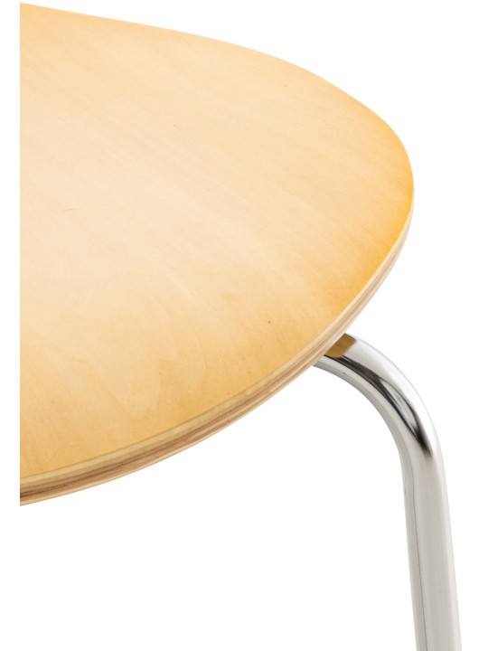 Conjunto de 4 cadeiras para visitantes Diego, natural