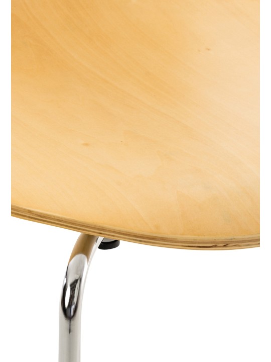 Conjunto de 4 cadeiras para visitantes Diego, natural