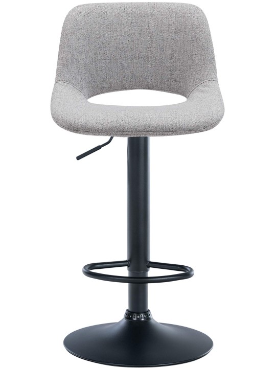 Banqueta alta tecido Camden, cinza claro