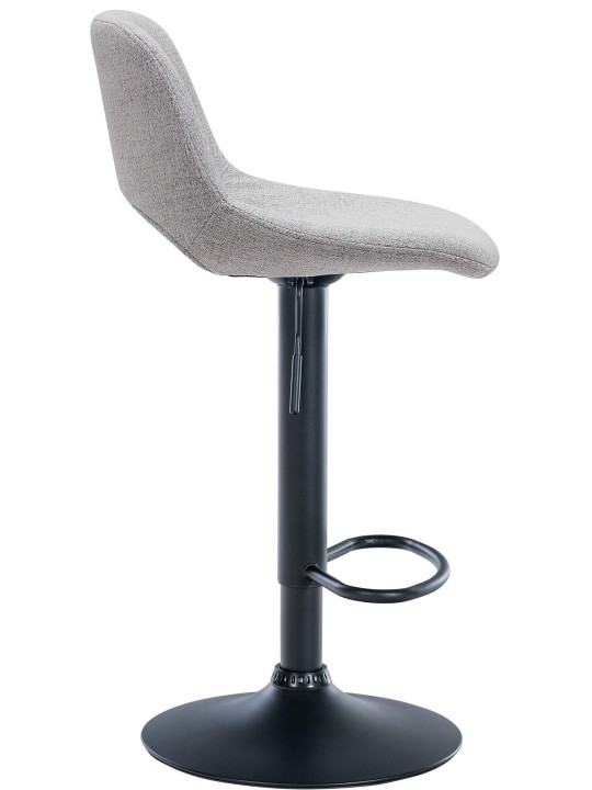 Banqueta alta tecido Camden, cinza claro