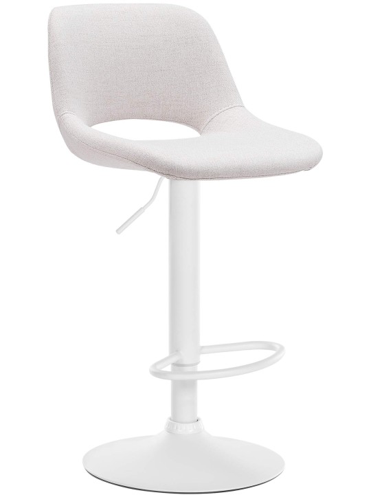 Banqueta alta tecido Camden, creme