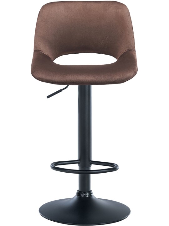 Banqueta alta Camden veludo, castanho Banqueta alta Camden veludo, castanho