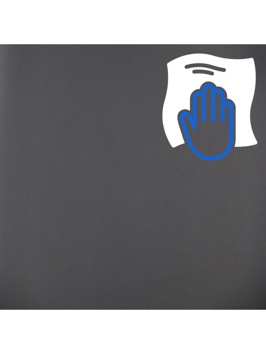 Cadeira de escritório Burbank em couro sintético, nogueira/preto