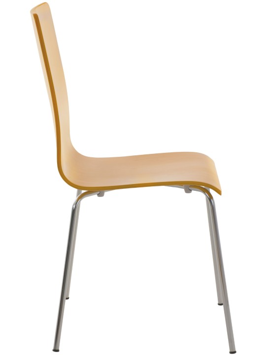 Conjunto de 4 cadeiras para visitantes Pepe, natural