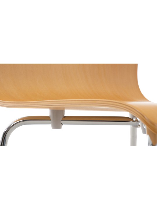 Conjunto de 4 cadeiras para visitantes Pepe, natural