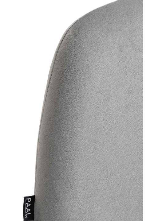 Banqueta alta Braga veludo dourado, cinza