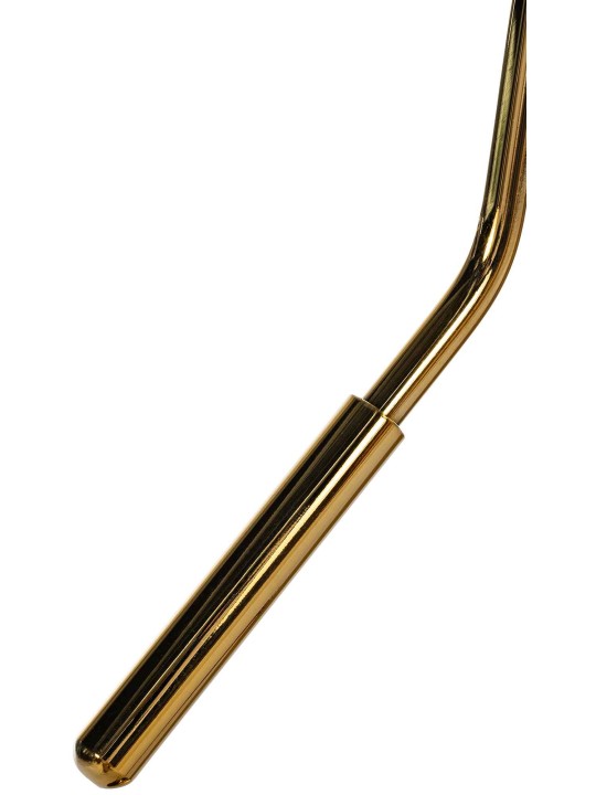 Conjunto de 2 bancos altos Braga veludo dourado, creme