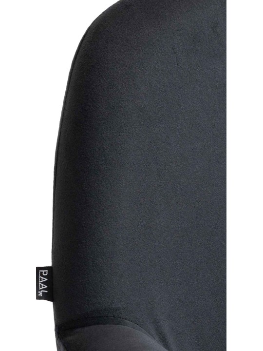 Conjunto de 2 bancos altos Braga veludo dourado, preto