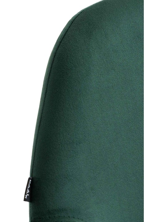 Conjunto de 2 bancos altos Braga veludo dourado, verde escuro Conjunto de 2 bancos altos Braga veludo dourado, verde escuro