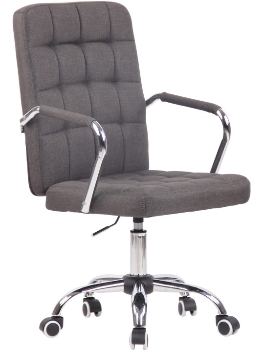 Cadeira de escritório tecido Terni, cinza escuro