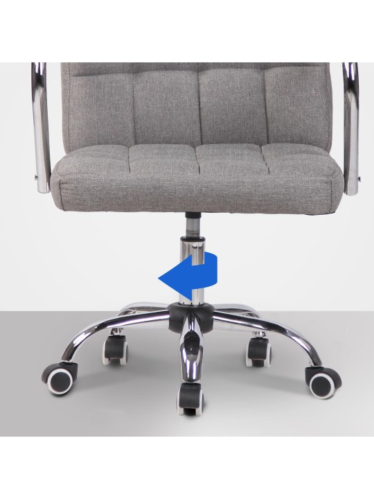 Cadeira de escritório tecido Terni, cinza